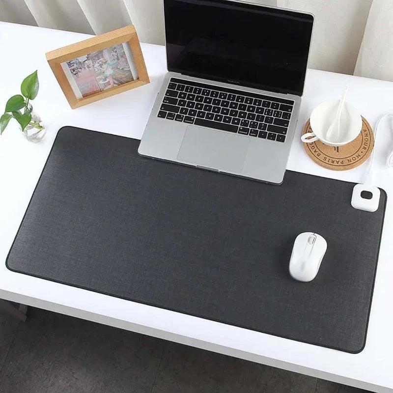 Electric Heat Mouse Pad Table Mat Display Temperature Heating Mouse Pad Keep Warm Hand For Office Computer Desk Keyboard Winter