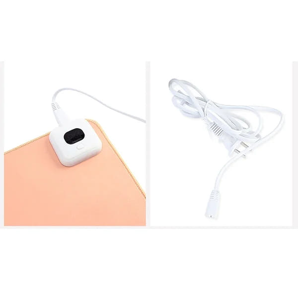 Electric Heat Mouse Pad Table Mat Display Temperature Heating Mouse Pad Keep Warm Hand For Office Computer Desk Keyboard Winter